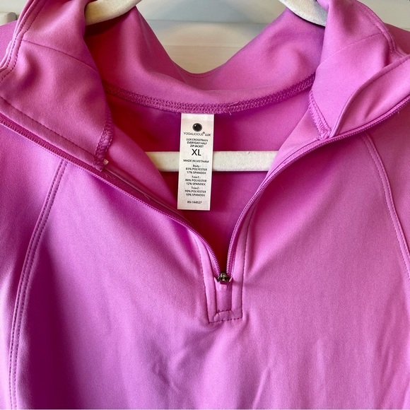 NWT YOGALICIOUS Lux Crosstrain Everyday Half Zip Jacket Color First Bloom Sz XL‌ - Picture 5 of 8